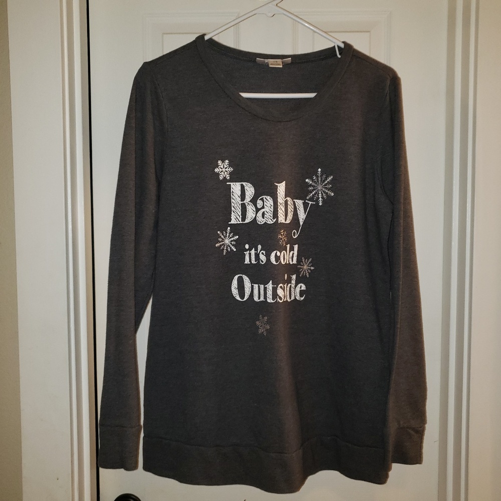Motherhood Dark Gray‎ Maternity Sweatshirt